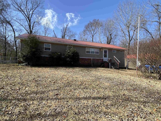 view of rear view of property