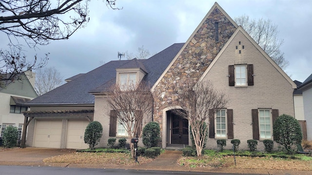 view of front of house featuring a garage