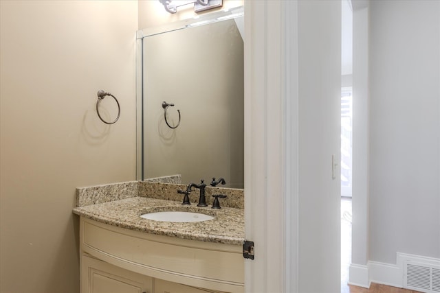 bathroom with vanity