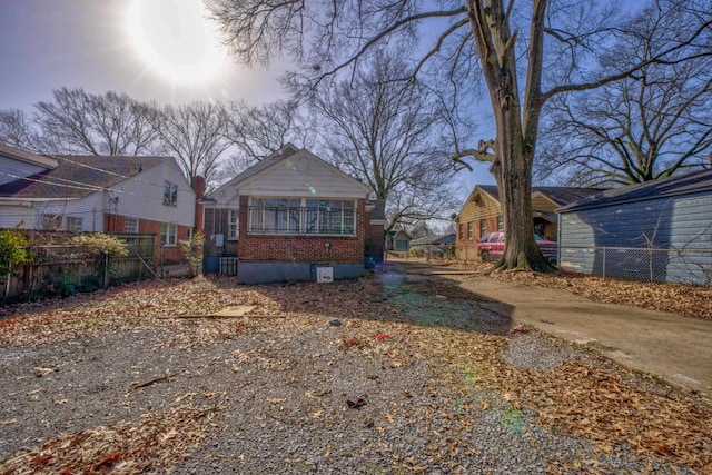 view of rear view of property