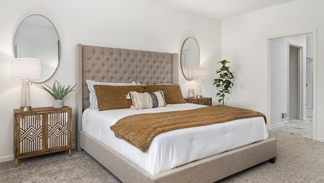 bedroom featuring carpet flooring