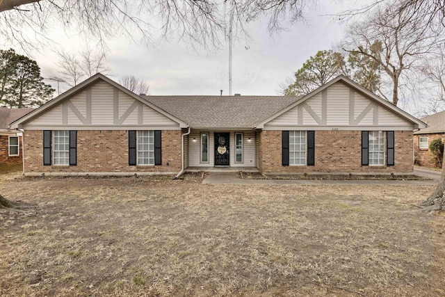 ranch-style home with a patio area