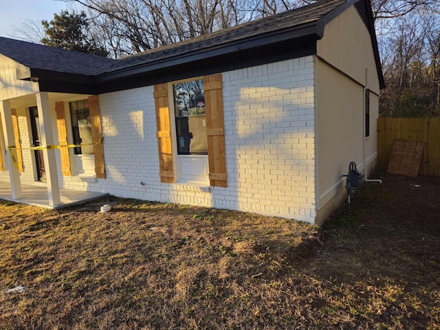 view of home's exterior featuring a patio