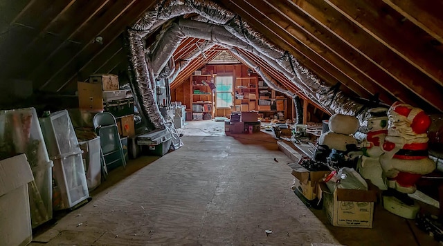view of attic