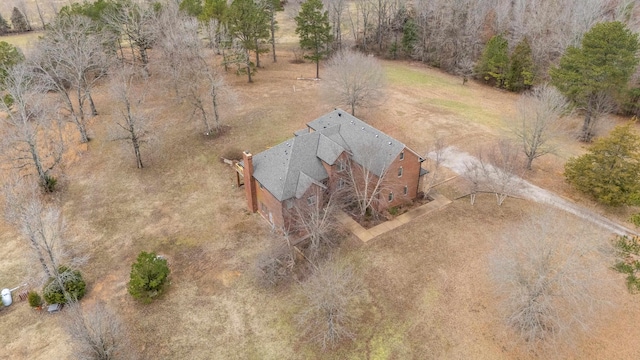 drone / aerial view featuring a rural view