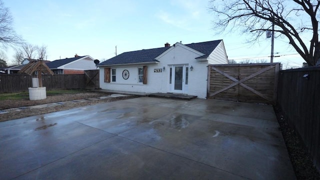 view of front of house featuring a patio area