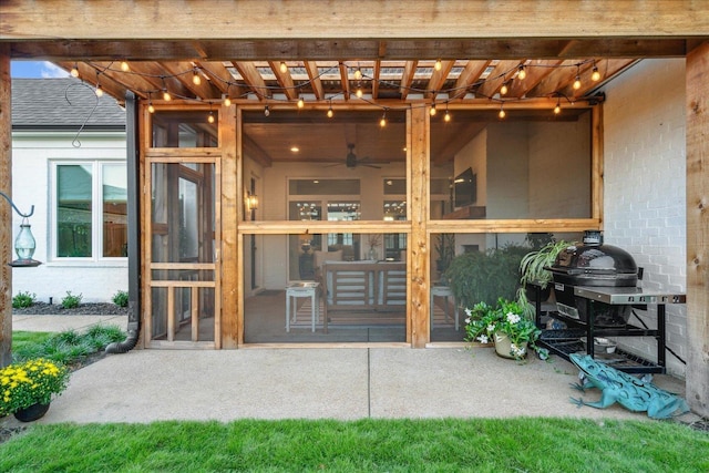 exterior space with a patio area