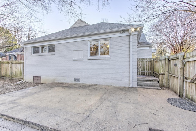 exterior space with a patio