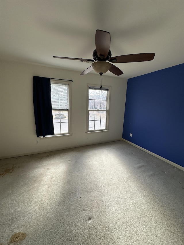 view of carpeted empty room