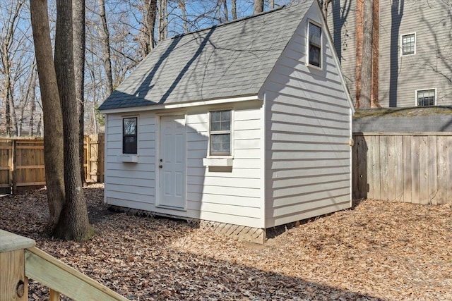 view of outbuilding