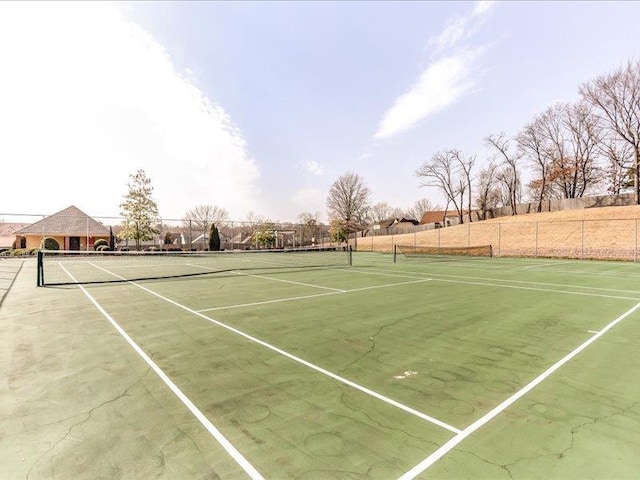 view of tennis court