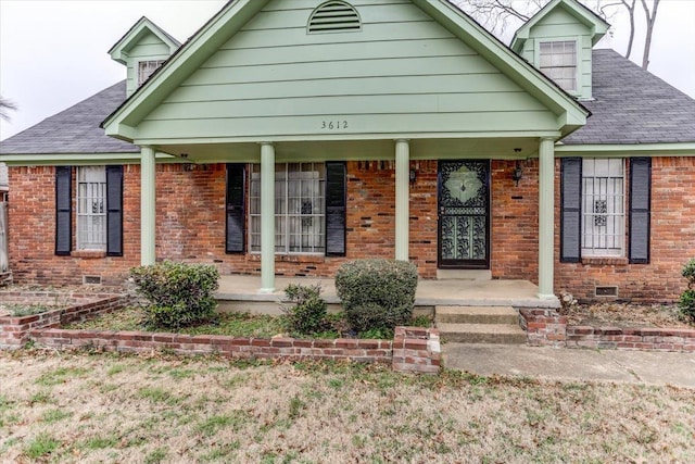 view of front of home with a porch