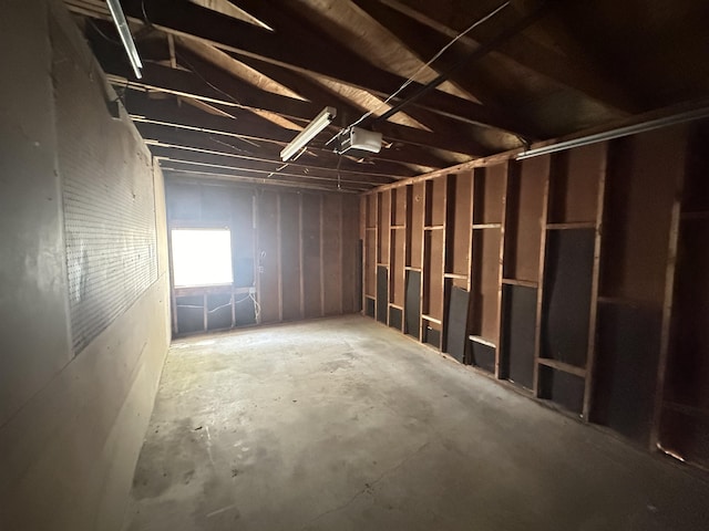 miscellaneous room with concrete flooring