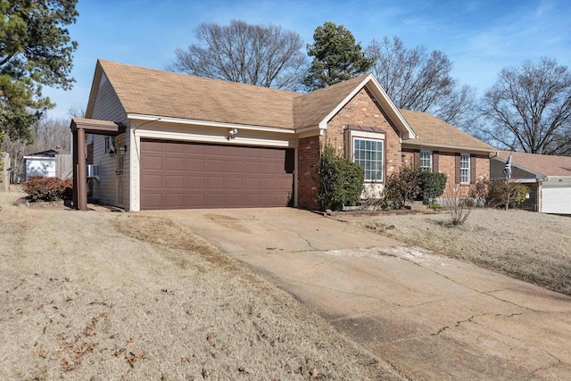 ranch-style house with a garage