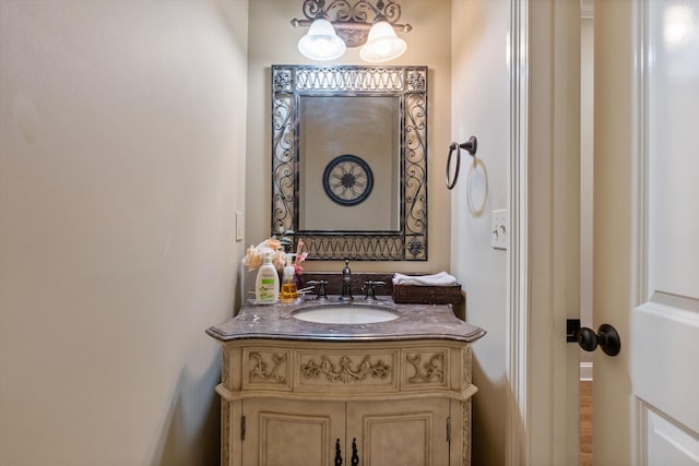 bathroom featuring vanity