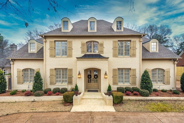 view of french country style house