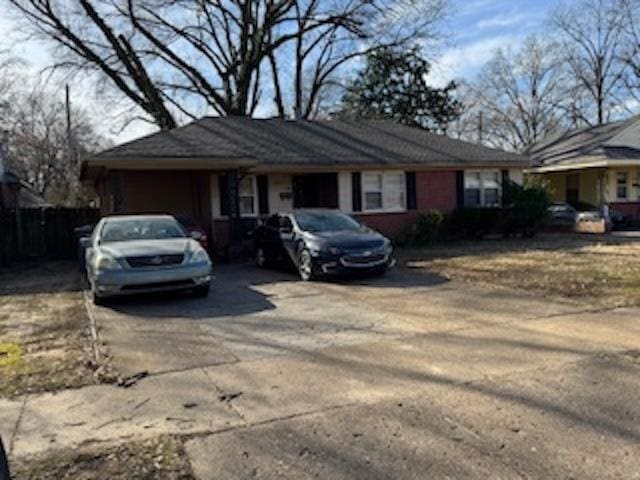 4205 Fizer Ave, Memphis, TN 38111 - view of ranch-style house