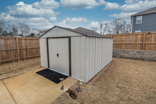 view of outdoor structure