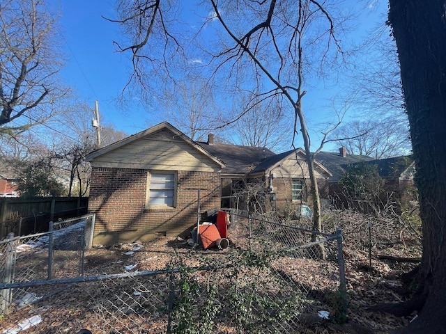 view of back of property