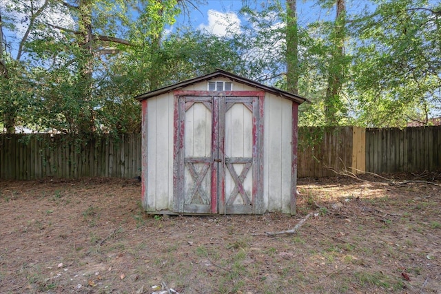 view of outdoor structure