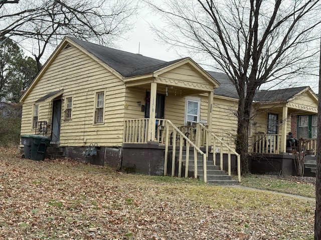 view of bungalow-style house