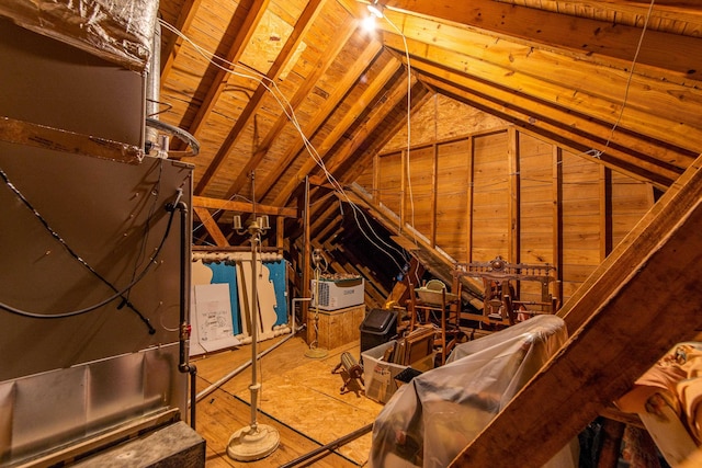 view of attic