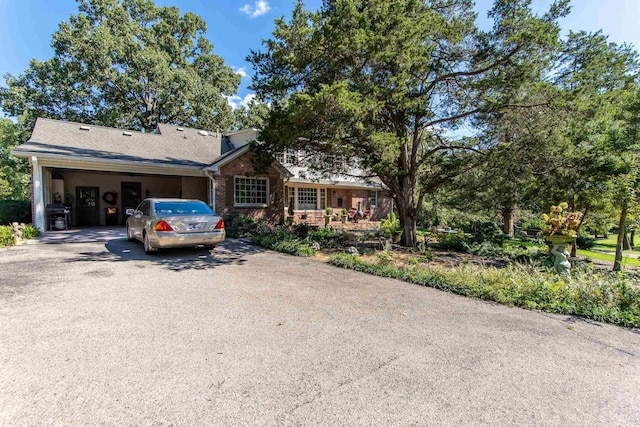 ranch-style house with a garage