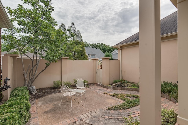 view of patio / terrace with a fenced backyard