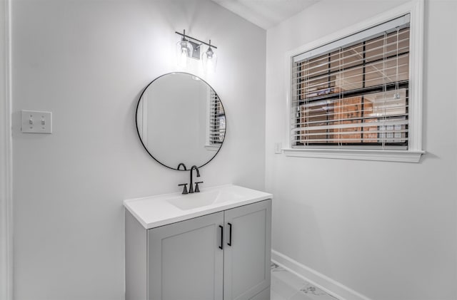 bathroom featuring vanity