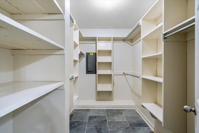 spacious closet with electric panel