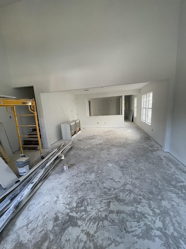 view of unfurnished living room