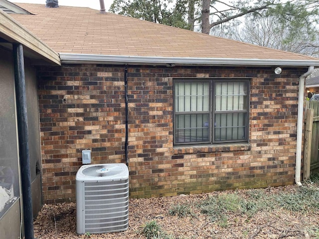 exterior details with central AC unit