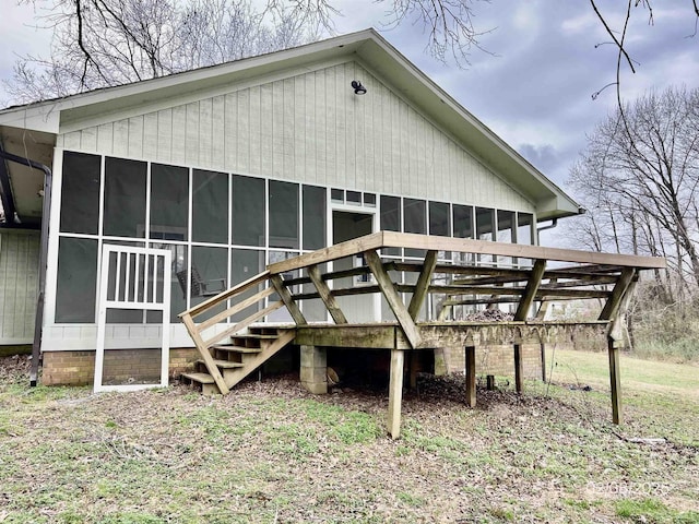 view of rear view of property