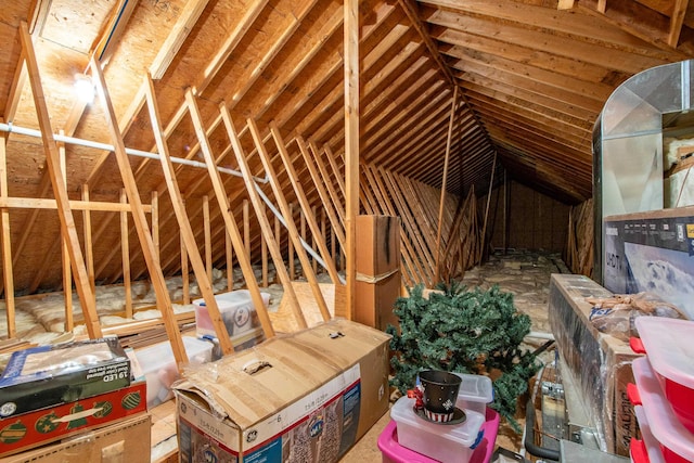 view of attic