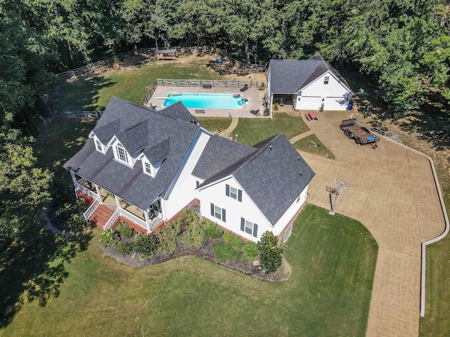 birds eye view of property