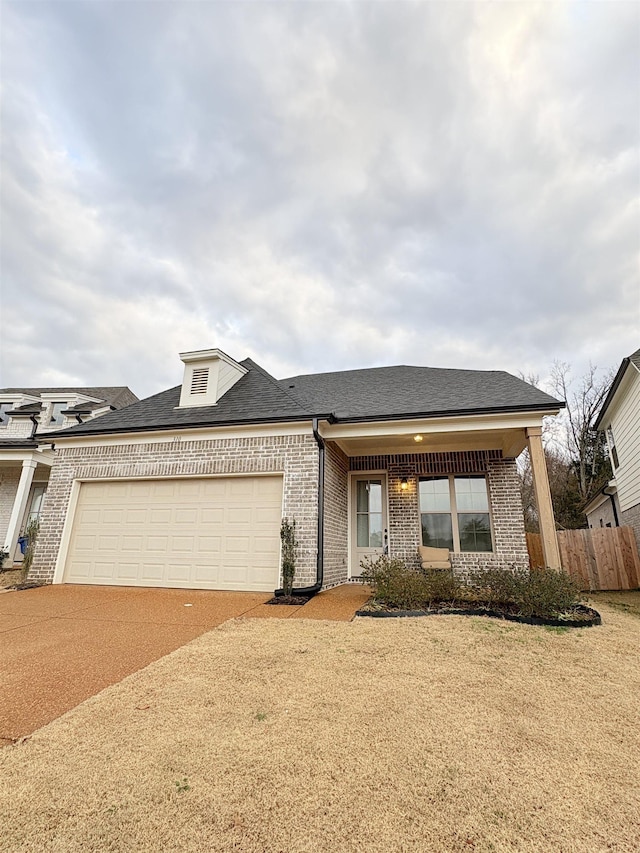 view of front of house featuring a garage