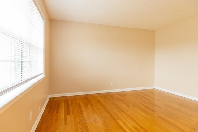 spare room featuring hardwood / wood-style flooring