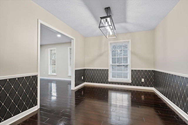 6961 Wittenham Cv, Memphis, TN 38119 - interior space with dark hardwood / wood-style floors and a textured ceiling