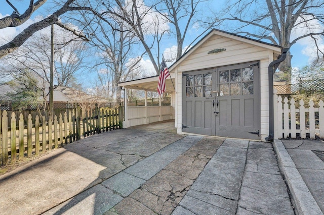 view of outbuilding