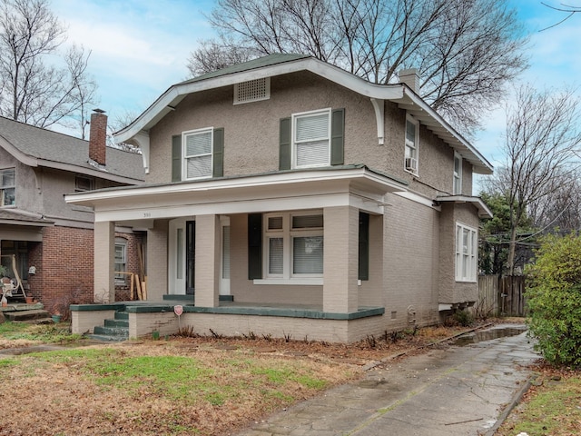 view of front facade with a porch