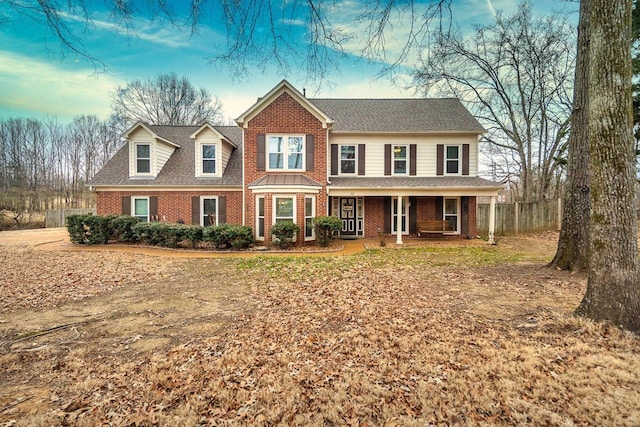 view of front of house with a porch