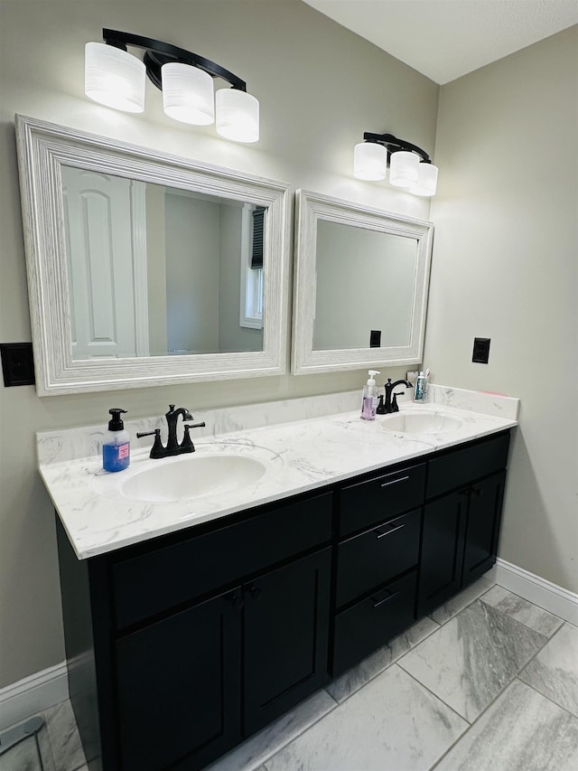 bathroom featuring vanity