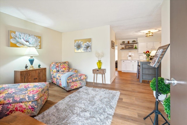 interior space featuring light hardwood / wood-style flooring