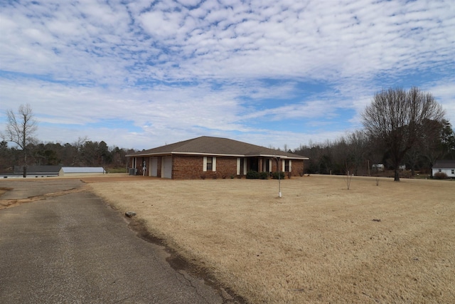 view of property exterior featuring a garage