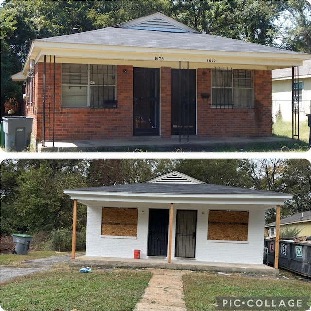 view of front of home