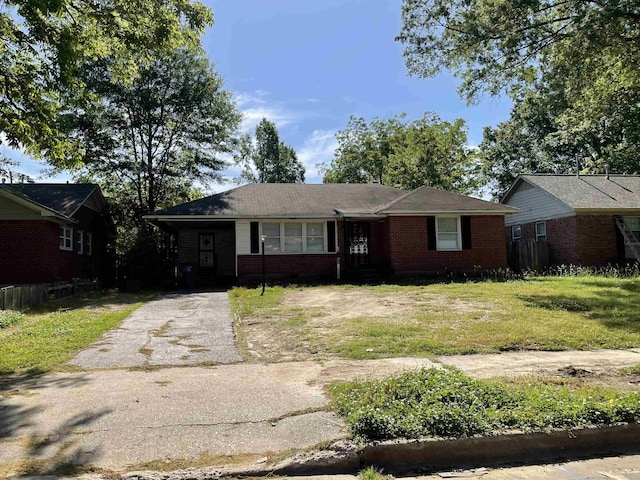 view of ranch-style home