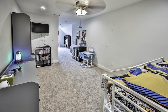 bedroom with carpet flooring