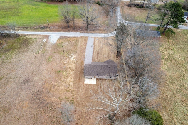 drone / aerial view featuring a rural view