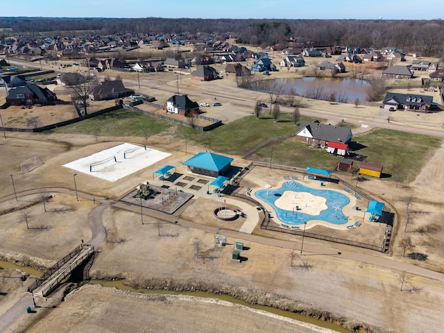 birds eye view of property featuring a residential view