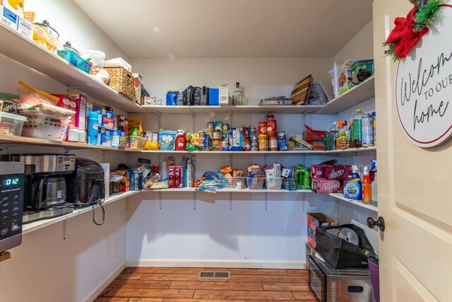 pantry with visible vents